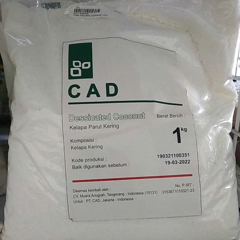 

CAD KELAPA PARUT KERING 1KG DESSICATED COCONUT 1 KG