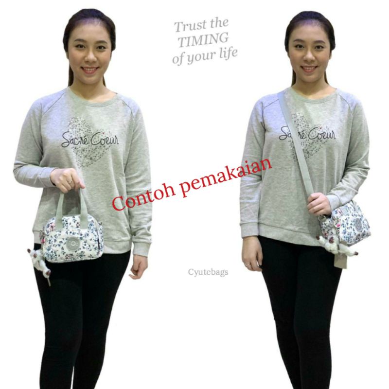 Tas selempang Wanita mini tenteng sling bag import Kipling Grace 2fungsi anti air