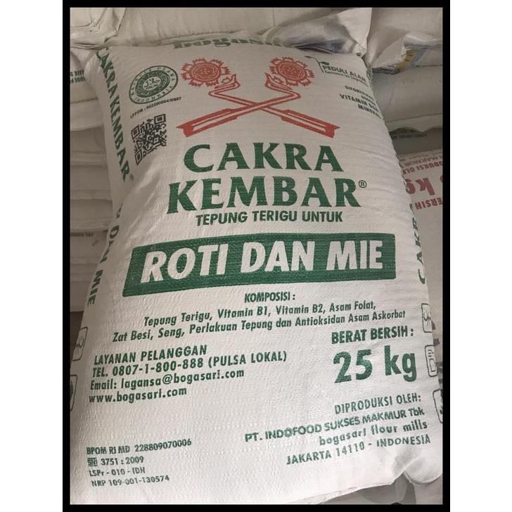 

Tepung Terigu Cakra Kembar 25 Kg