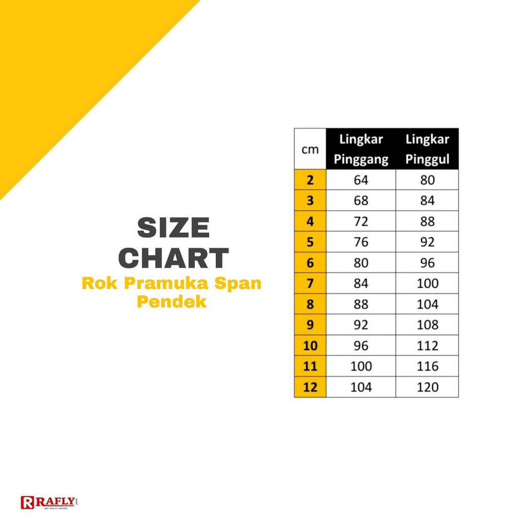 Rok Pramuka Span Rempel Belah Belakang Pendek - Seragam Pramuka / Rafly Jaya