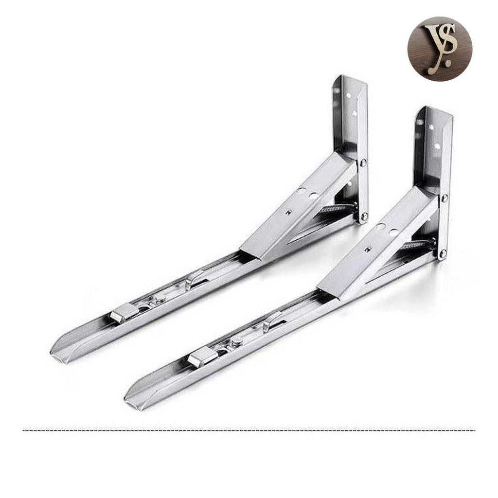 Yuchri Shop - XIDA Bracket Engsel Siku Stainless Load 65kg 12 Inch 2 PCS - JM007