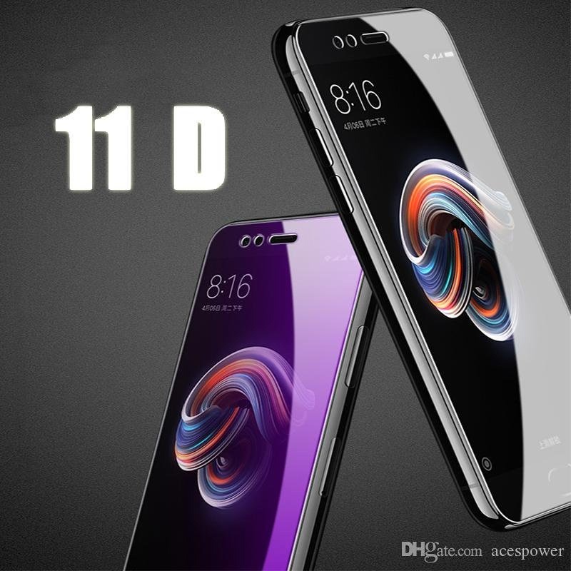 Tempered Glass 11D Anti Blue Light Radiasi Oppo A31 A33 A52 A53 A54 A74 A91 A92 2020 Reno Full Cover Glue Screen Protector