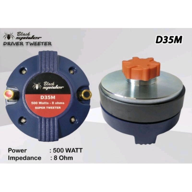 DRIVER TWEETER BLACK SPIDER D35M