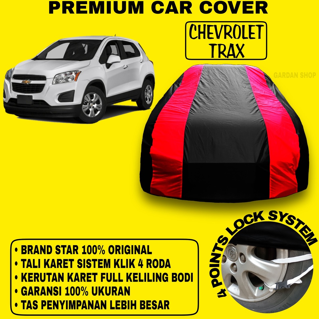 Body Cover CHEVROLET TRAX Sarung MERAH Penutup Bodi Mobil Chevrolet Trax Waterproof Premium Cover