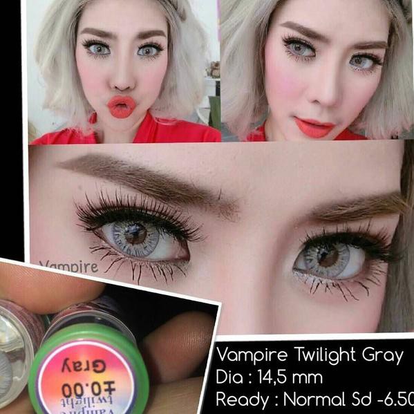 ❃ ORIGINAL Softlens Prettydoll Vampire Twilight Grey / Abu - Abu ✴