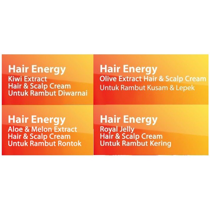 Makarizo Hair Energy Fibertherapy Shampoo 330ml Royal Jelly / Olive / Kiwi / Aloe