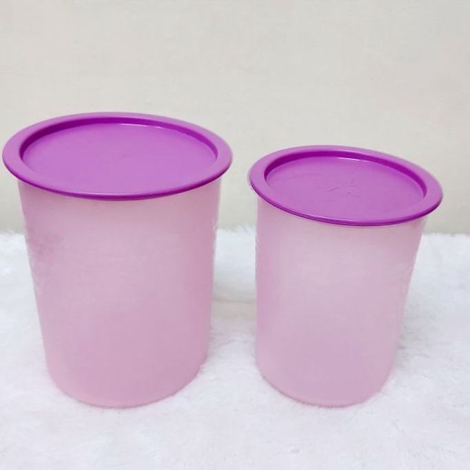 Toples Canister Tupperware set (2 pcs) warna ungu