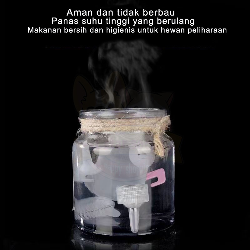 Botol Dot Kucing 60ml Dot Anak Kucing Peralatan Air Minumbotol Anjing Botol+Dot+Sikat