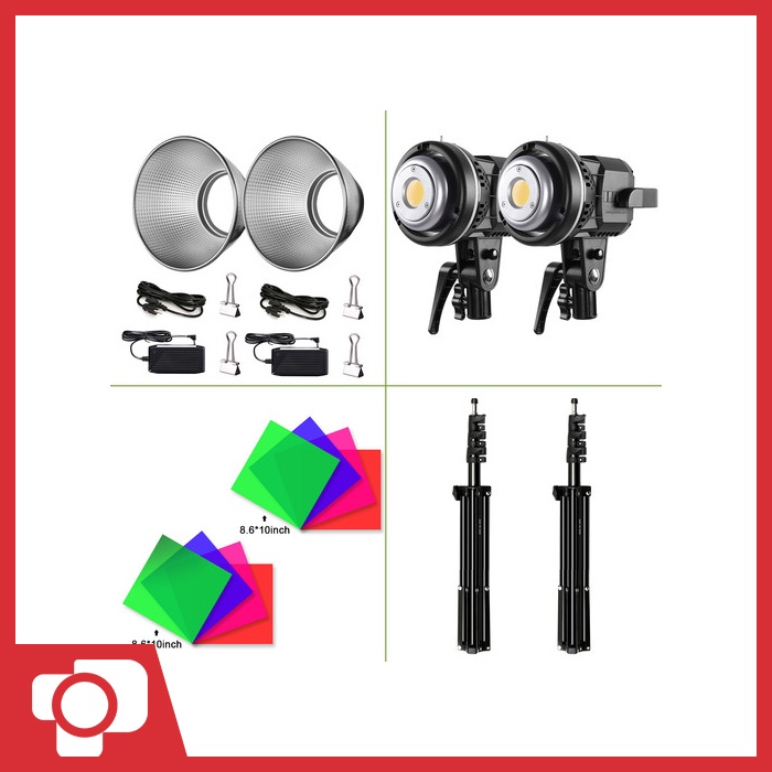 GVM LS-P80S-2 LED Light Kit Stand With Filter