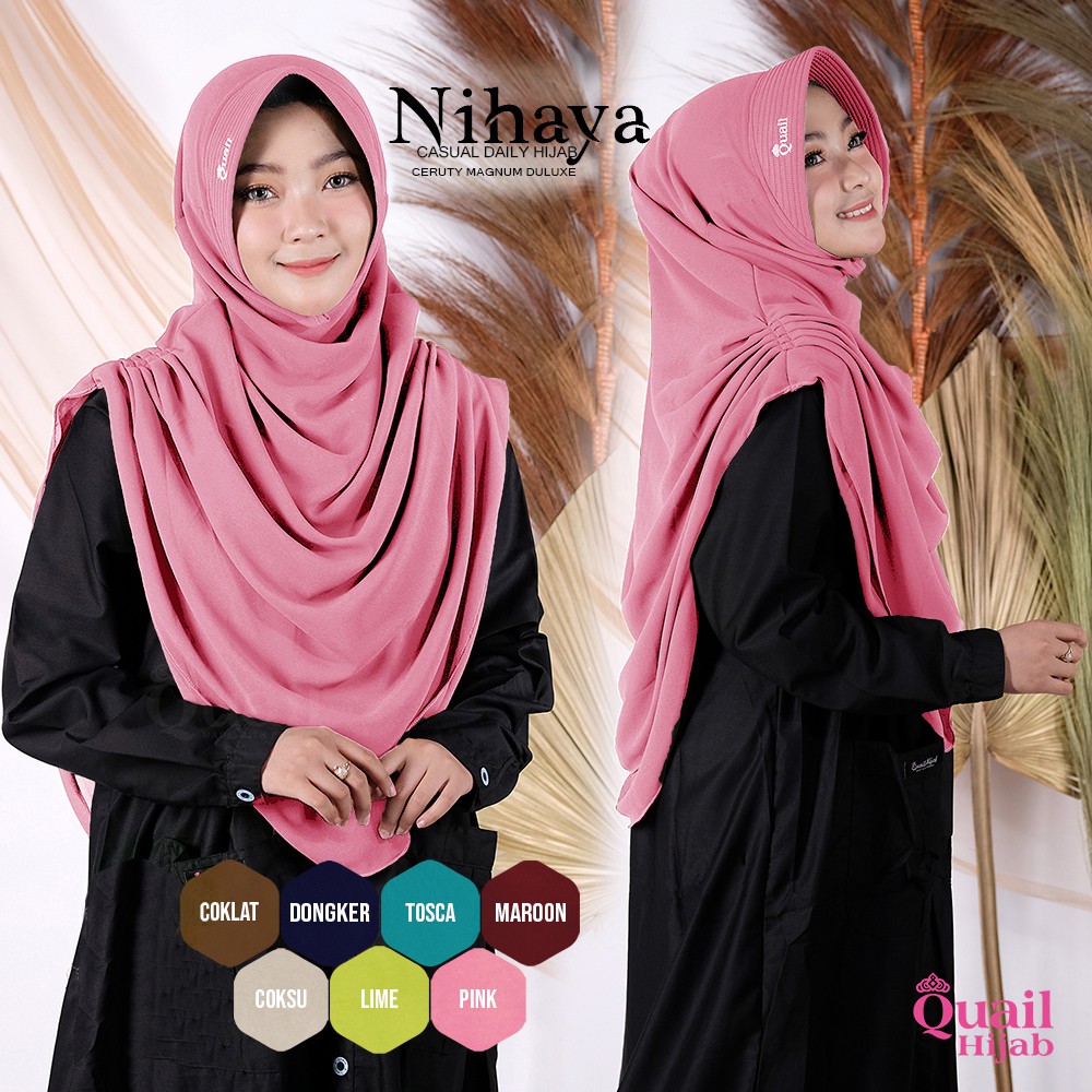 Jilbab Dewasa Nihaya Original by Quail Hijab