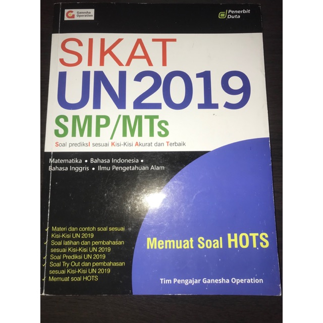 Buku Sikat SMP Ganesha Operation