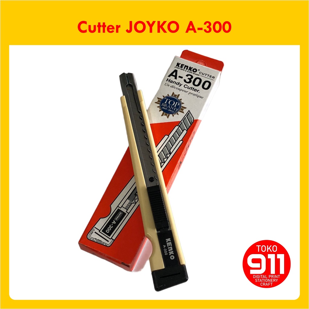 

Cutter JOYKO A-300 / Alat Potong Kertas / Pemotong Kertas / Silet / JOYKO A-300 / Cutter Sedang JOYKO A-300