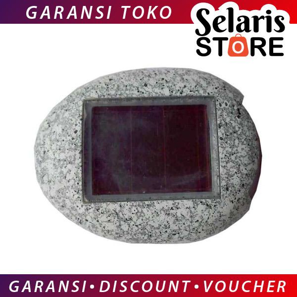 Lampu Hias Taman Bentuk Batu LED Solar Lamp Path Light Fake Stone - GA-002 Selaris Store