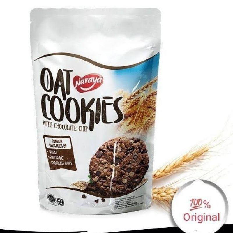 

Naraya Oat Cookies Chocolate Chip 150gr