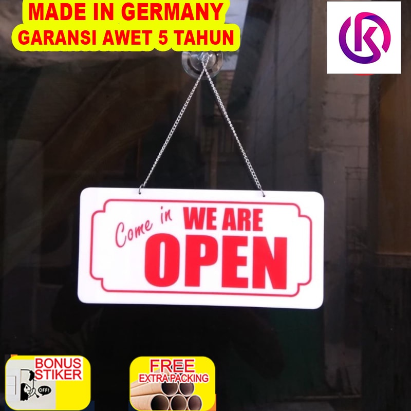 

Promo Akrilik Open closed / buka tutup Sign board akrilik 12 x 20 cm