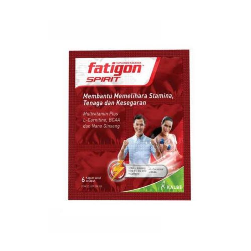 fatigon spirit merah isi 6's 6 kaplet / strip