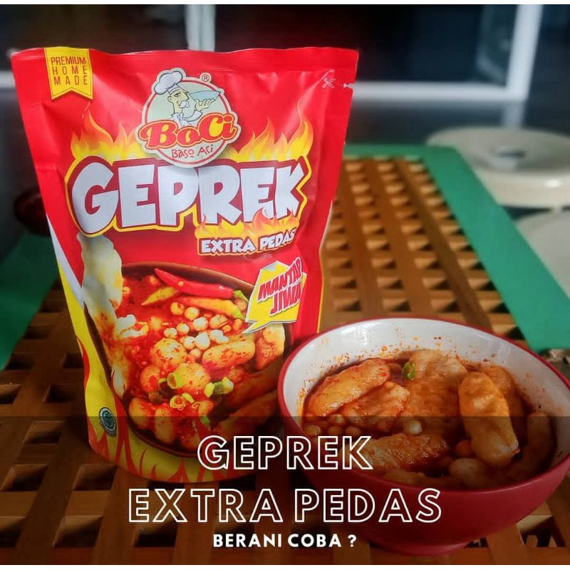 

Boci Baso Aci Varian Geprek Extra Pedas