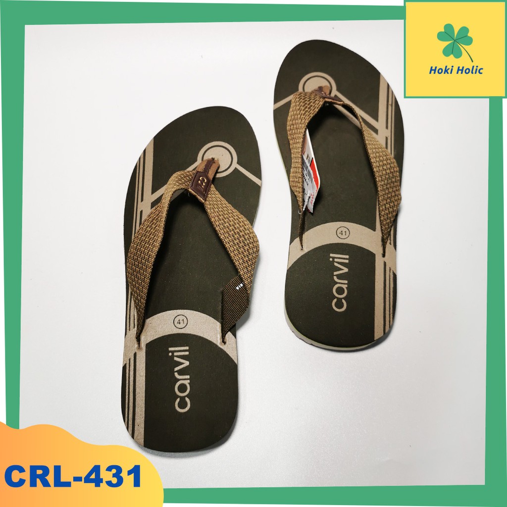 OBRAL SANDAL  JEPIT CARVIL  CASANOVA OLIVE ORIGINAL SIZE 38 