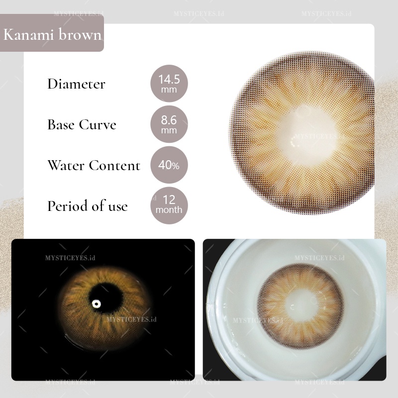 [✅COD] MYSTICEYES SOFTLENS KANAMI SERI NORMAL 14.5MM