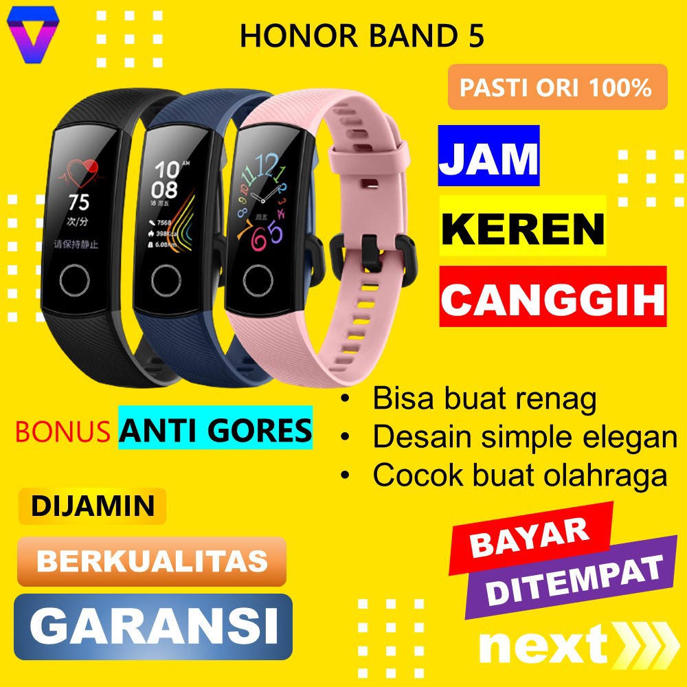 SMARTWATCH SMARTBAND HUAWEI HONOR 5 SMART WATCH JAM TANGAN PINTAR BLOOD OXYGEN HEART RATE ORIGINAL