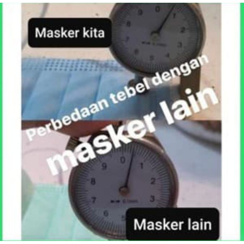 Masker Hijab 3Ply Headloop Bedah Medis 3ply Disposable Surgical Mask