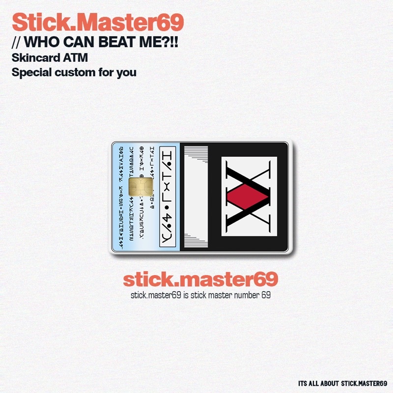 

HxH / Hunter x Hunter / license (SKIN/STICKER kartu ATM