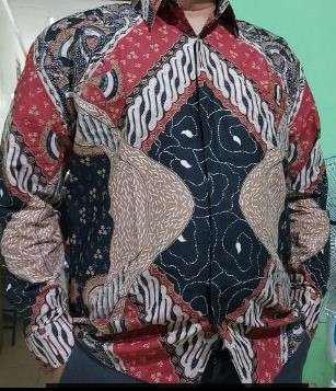 Kemeja Batik Antasena Alisan Pria Lengan Panjang Premium Modern Slimfit Aluna Solo Pcw 008