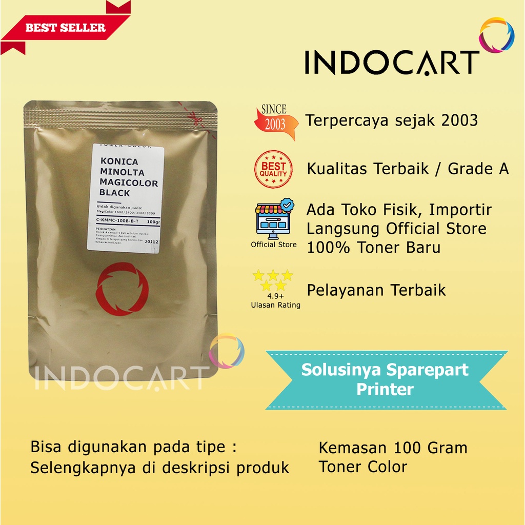 Serbuk Toner Warna Jepang-Epson Aculaser C1100 C1600-100gr