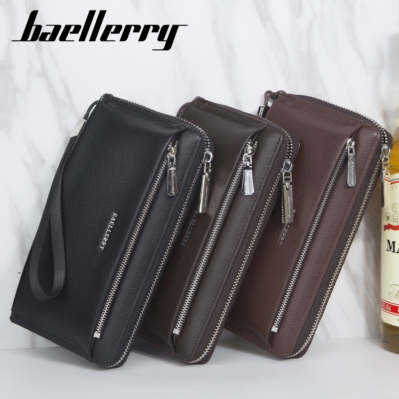 BAELLERRY S1081 Dompet Pria Wanita Panjang Bahan Kulit PU Leather Premium WATCHKITE BAEOS-7