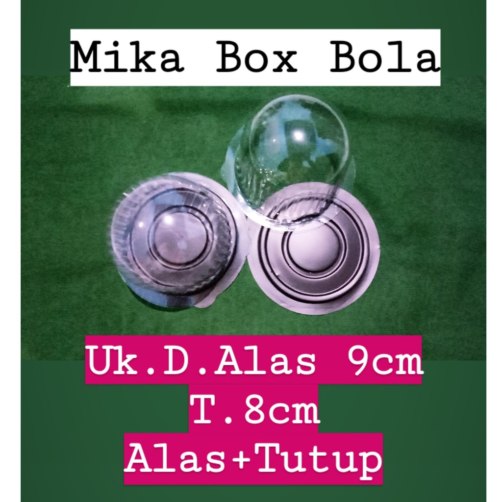 MIKA CUP CAKE/TART MINI/PUDING BOX BOLA isi 10pcs