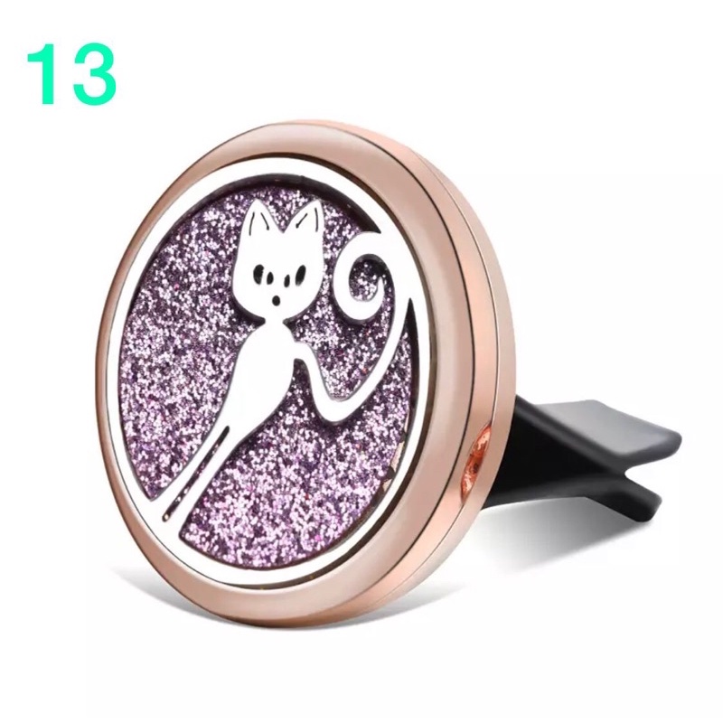 CAR DIFFUSER ROSE GOLD/ ZIRCON Car Vent Clip Essential Oil Aromaterapik