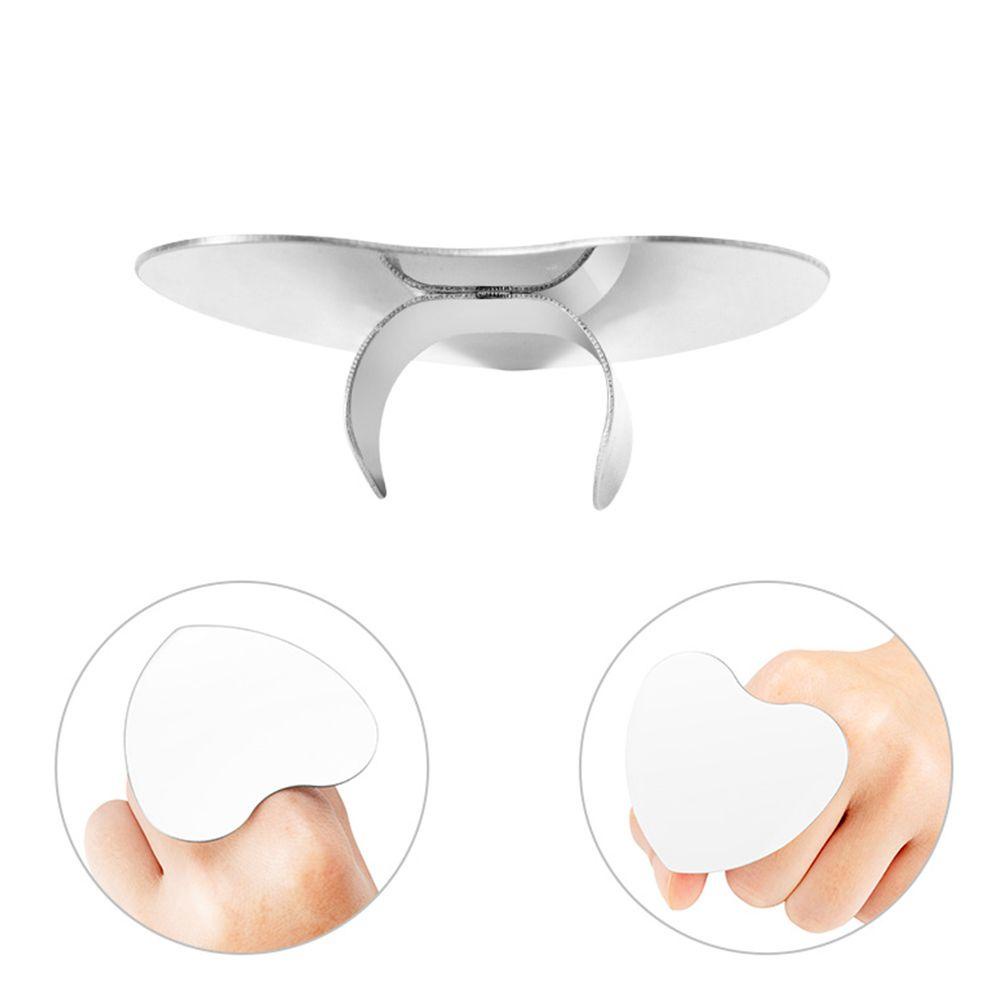 MXBEAUTY Cincin Jari Menunjukkan Rak Stainless Steel Fashion Nail Art Praktek Nail Display Stand Manicure Polish Gel Alat Pemegang Pigmen Kuku