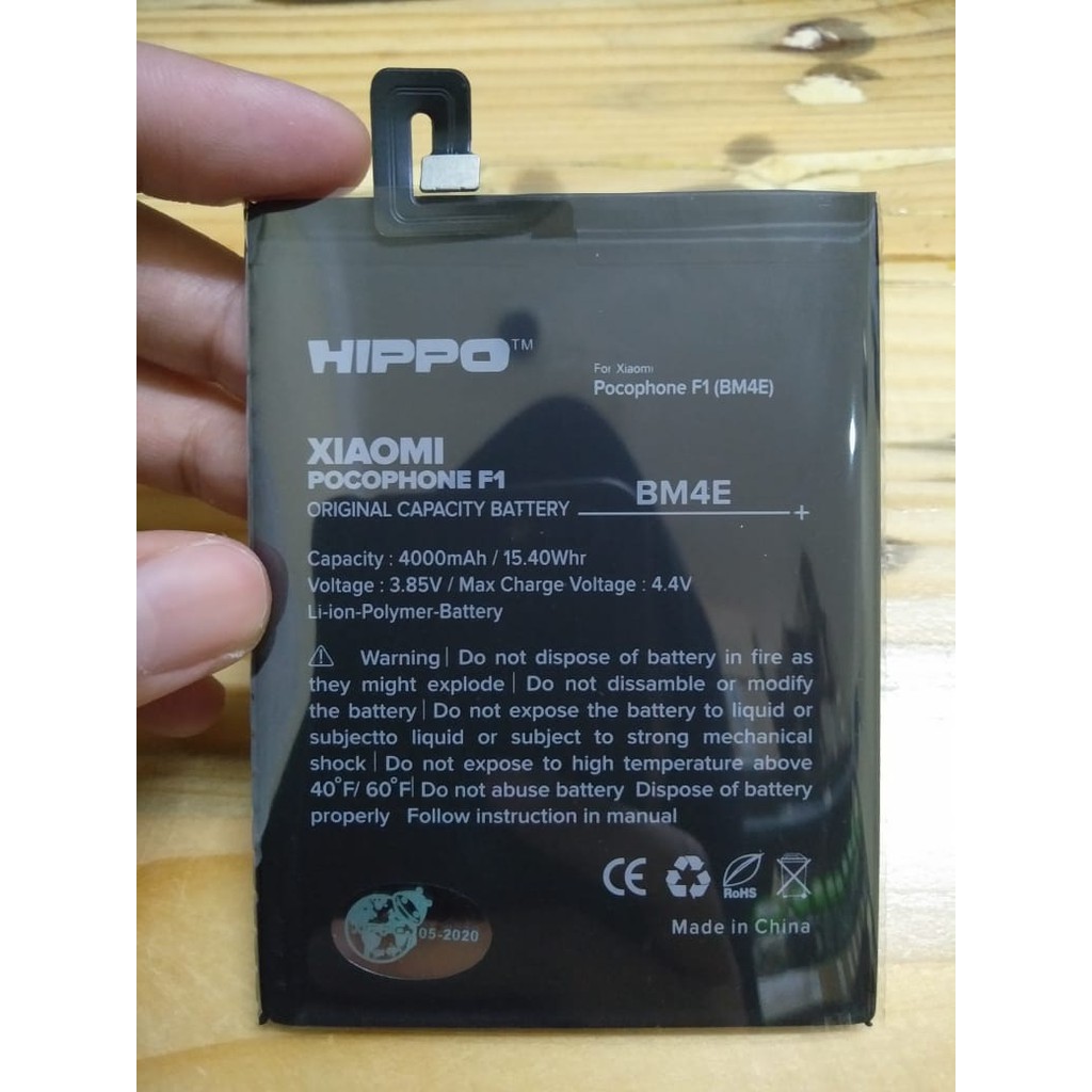 HIPPO BATTERY BATRE BATERAI XIAOMI POCOPHONE F1 BM4E 4000 MAH