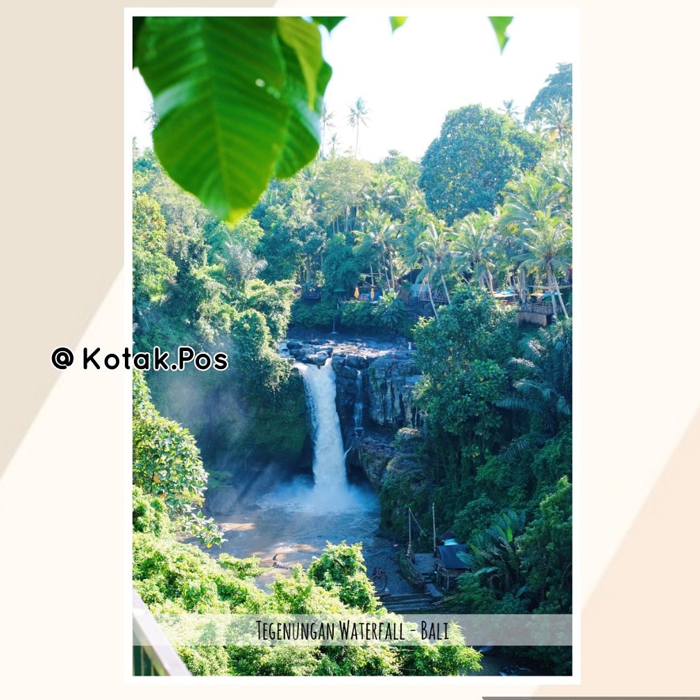 

TEGENUNGAN WATERFALL BALI AIR TERJUN KARTU POS SOUVENIR POSTCARD GREETINGS CARD POSTCROSSING SURAT