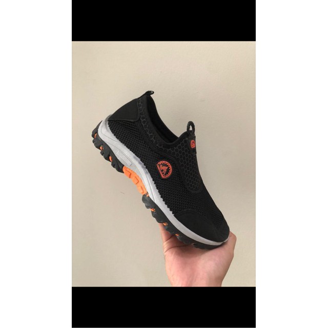 SNEAKERS COWOK HITAM BIRU MISTY  OUTDOOR SNEAKERS TIMBER VOL 1 SHOES