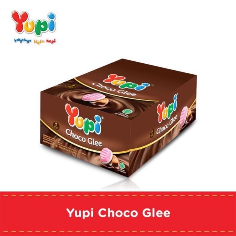 

Yupi Choco Glee ( 1 box isi 24 pcs )