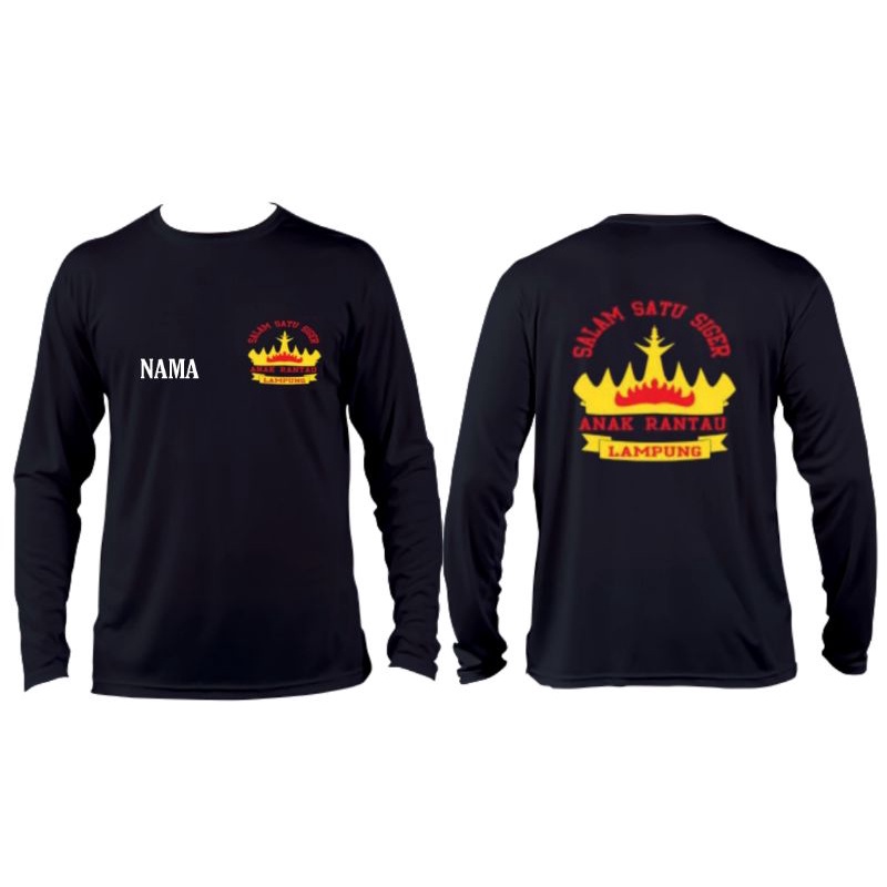KAOS BAJU LENGAN PANJANG SALAM SATU SIGER ANAK RANTAU LAMPUNG (BISA TAMBAH NAMA)