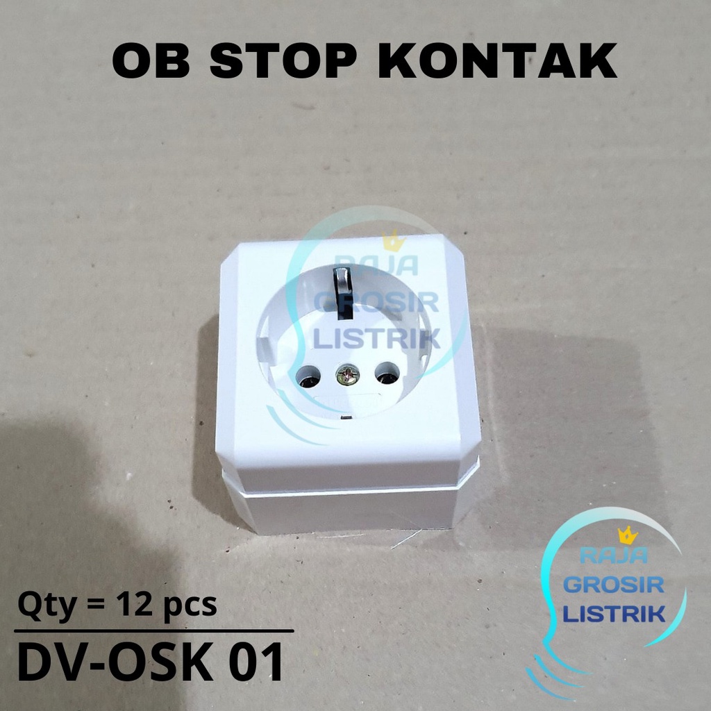 DUTRON Stop Kontak Outbow DV OSK 01 Stop Kontak Tempel Dinding OB