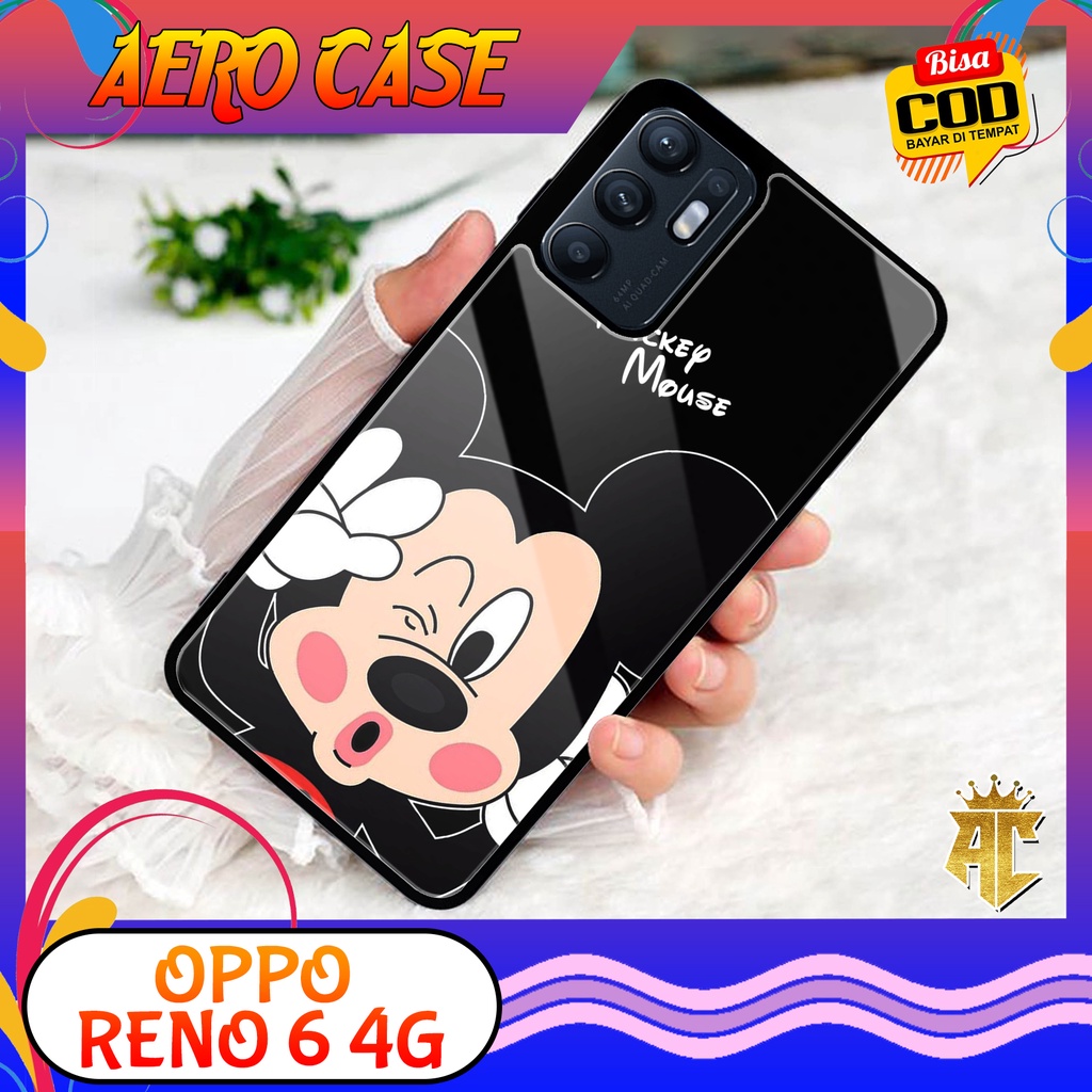 Case OPPO RENO 6 4G - Casing OPPO RENO 6 4G Terbaru 2022 AERO CASE [ MOTIF DSNY ] Silikon OPPO RENO 