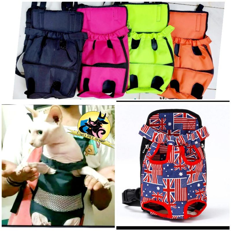 ransel XL anjing kucing tas gendongan cargo carrier kanvas travel murah