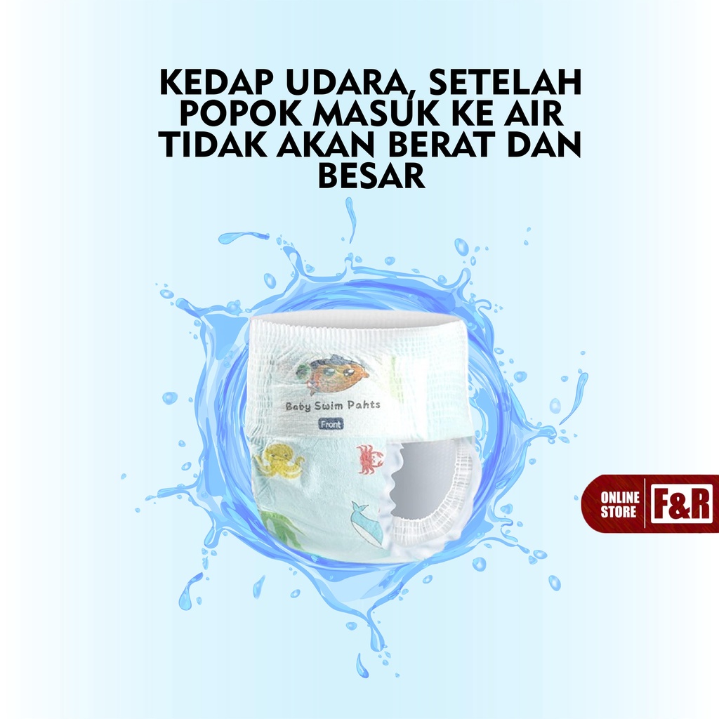 Popok Renang Bayi Anak Popok Tahan Air Popok Sekali Pakai Disposable Diapers Baby Swim Pants