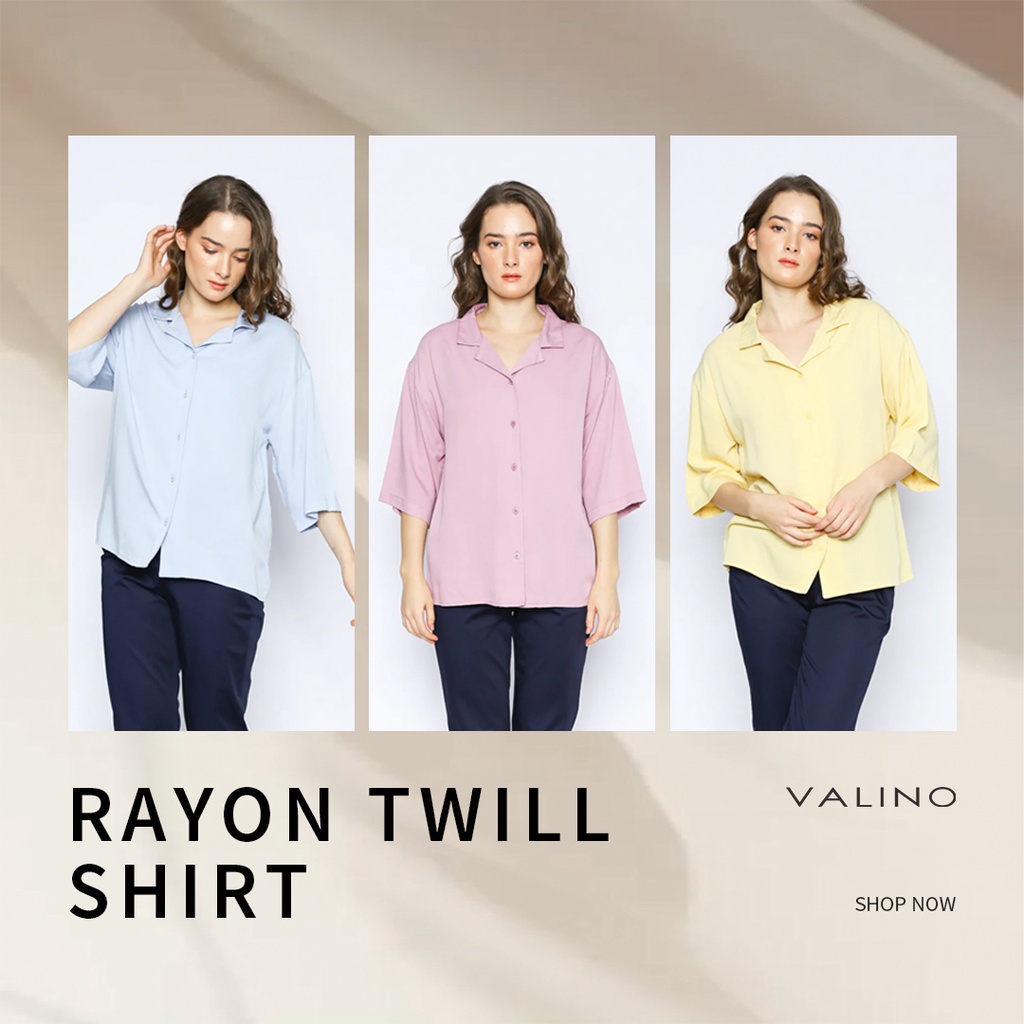 VALINO LADIES Kemeja Lengan 7/8 Wanita