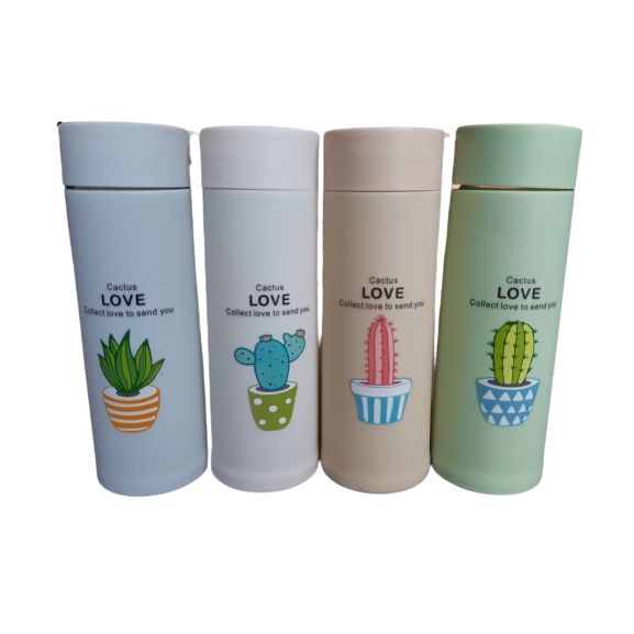 Botol Minum Kaktus/Botol Minum Motif Kaktus/Botol Minum Lucu/Tumbler Minum/Tumbler Minum Kaktus/Tumb