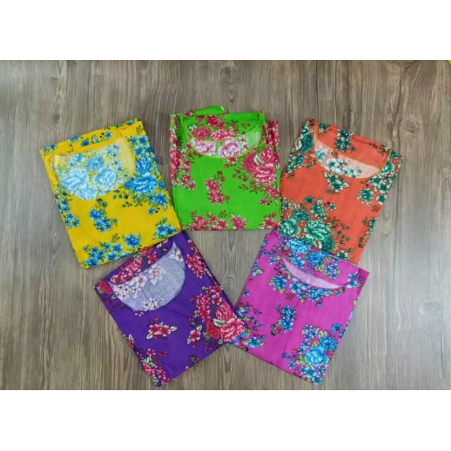 Promo Atasan Batik  Katun Adem Motif Bunga