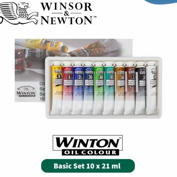 

Cat Minyak Winton Oil Colour Basic Set 10 21 Ml Winsor & Newton
