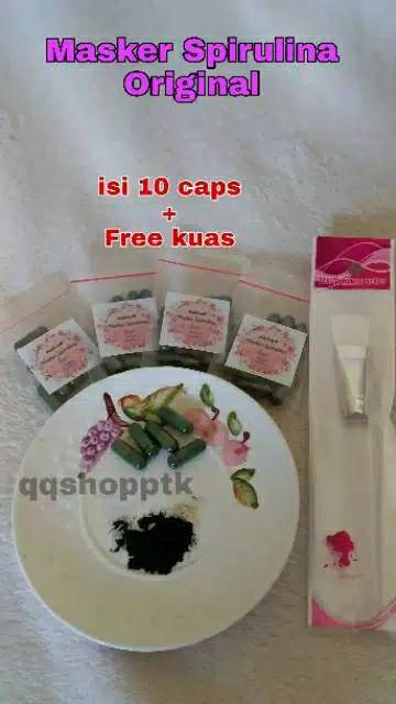 Masker Spirulina Original Anti jerawat dan anti aging murah