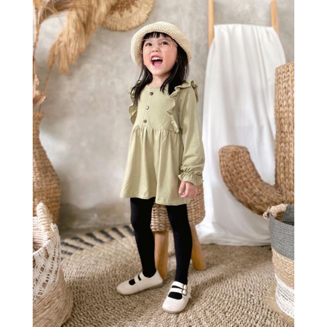AMAKALA - JESSI TUNIK BABYDOLL ANAK PEREMPUAN ATASAN ANAK PEREMPUAN BAHAN KAOS KATUN TUNIK ANAK