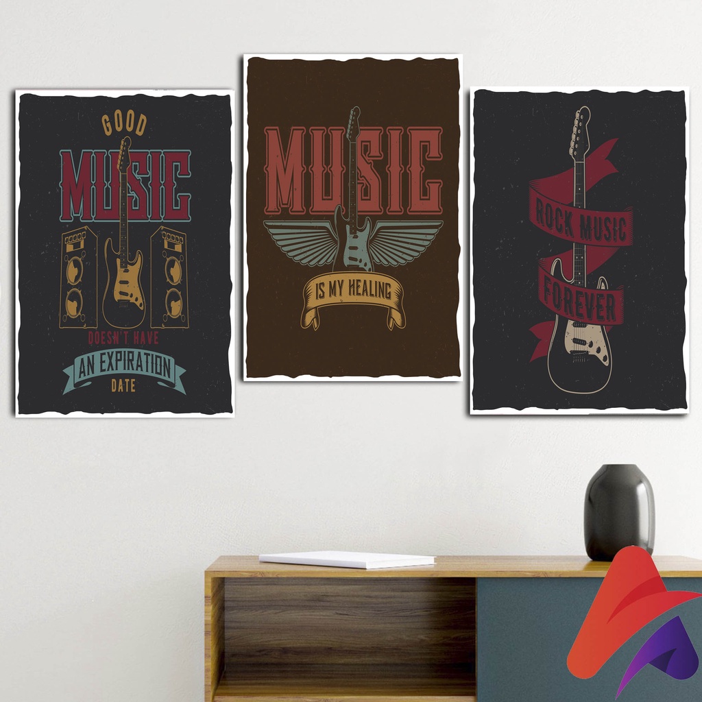 HIASAN DINDING GAMBAR MUSIC 20X30 CM  KAMAR DEKORASI RUMAH WALL DECOR MUSIC MUSIK