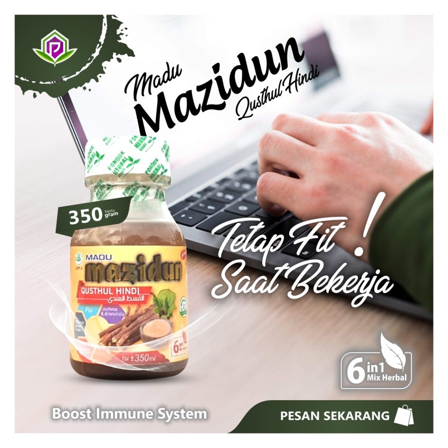 Madu MAZIDUN 6 IN 1 ( Madu + Zait Sauda + Zaitun + Ekstrak Jahe Merah)