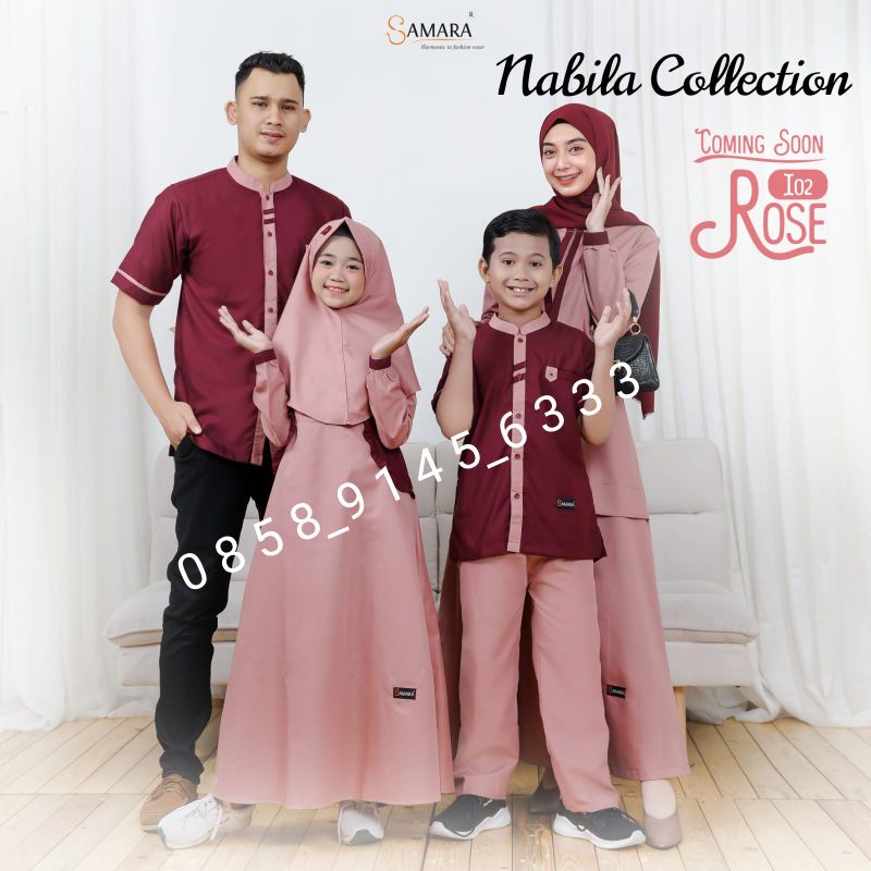 SAMARA I02 ROSE SARIMBIT KELUARGA GAMIS IBU KOKO LENGAN PENDEK PENDEK AYAH ANAK COUPLE IBU DAN ANAK 